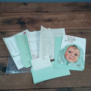 Vintage 1967 GL Regal Your Baby and You Month by Month Keepsake Cradle Roll Set